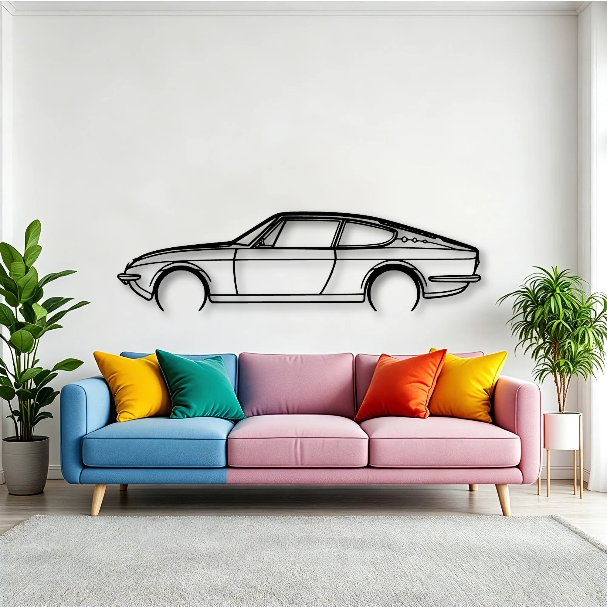 125S 1969 Classic Silhouette Metal Wall Art - Tinvibe
