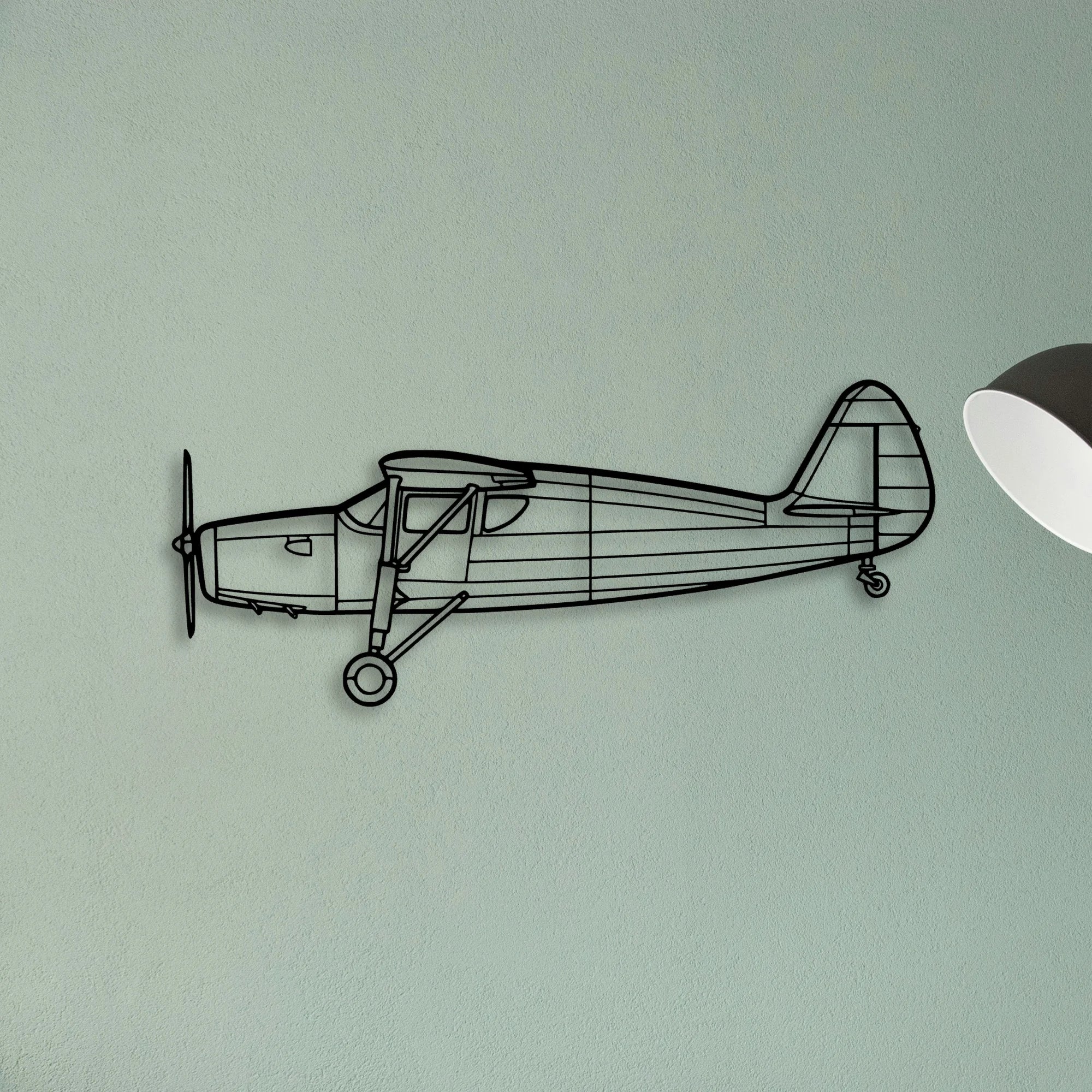 150 2 Classic Aircraft Silhouette Metal Wall Art - Tinvibe