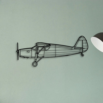 150 2 Classic Aircraft Silhouette Metal Wall Art - Tinvibe
