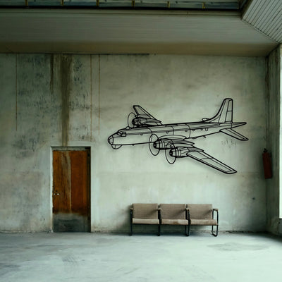 150 4 Classic Aircraft Silhouette Metal Wall Art - Tinvibe