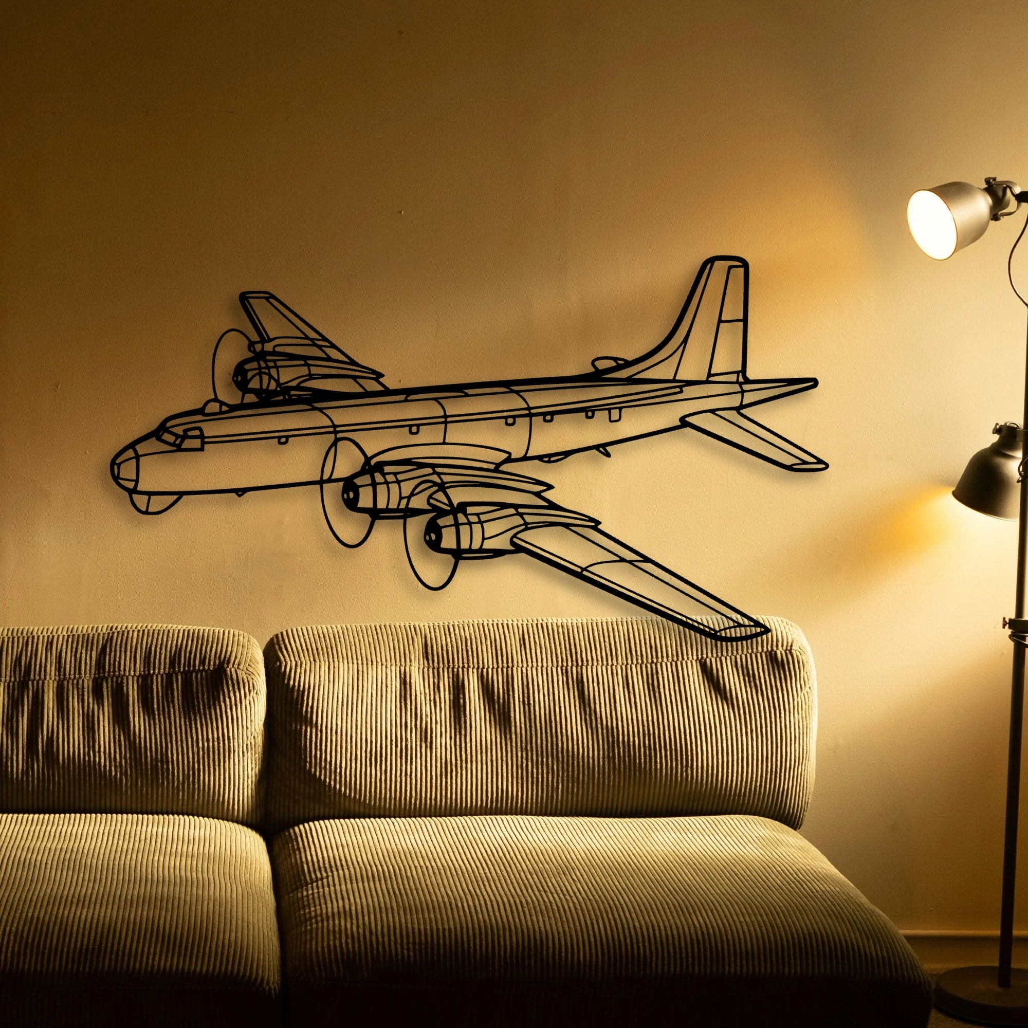 150 4 Classic Aircraft Silhouette Metal Wall Art - Tinvibe