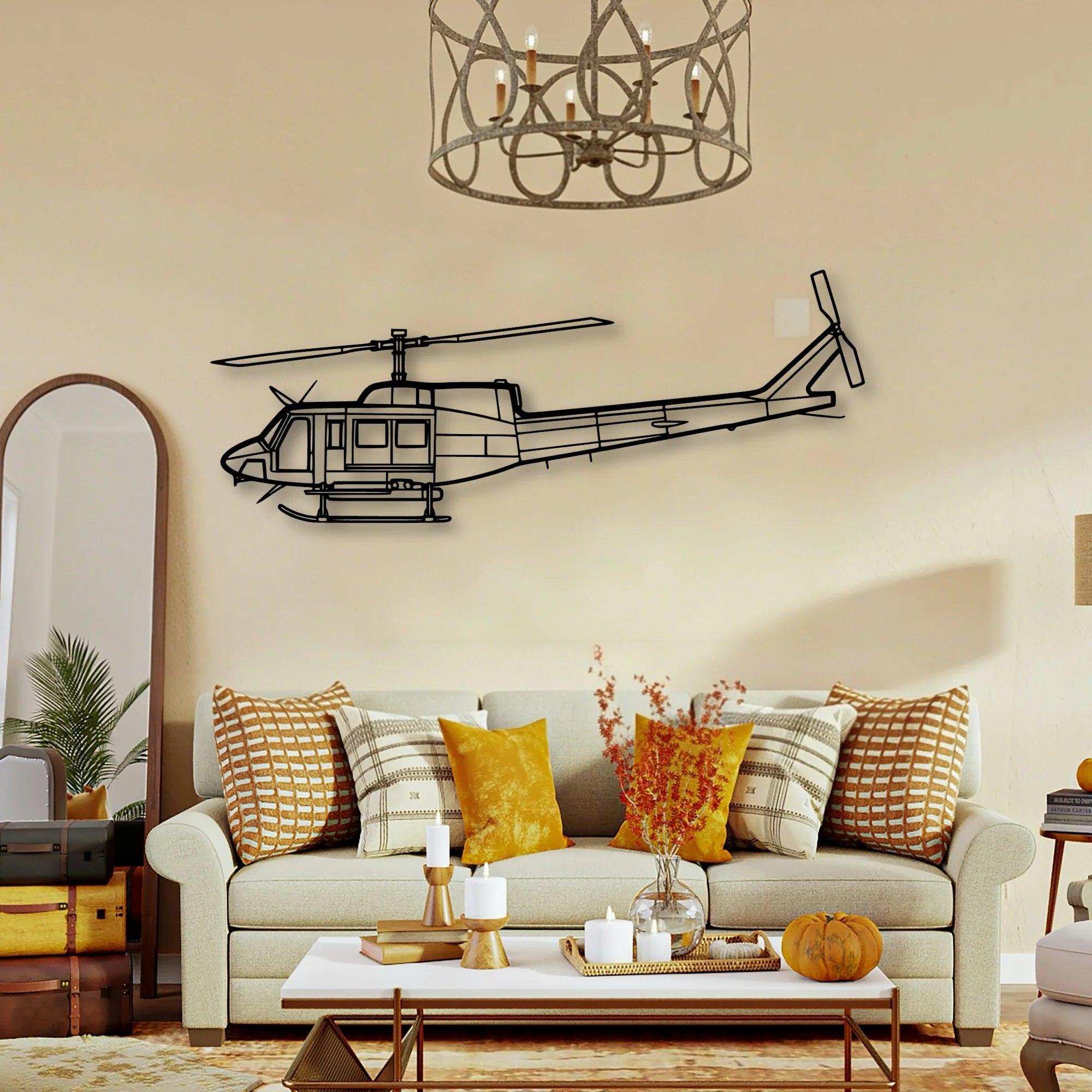 150 5 Classic Aircraft Silhouette Metal Wall Art - Tinvibe