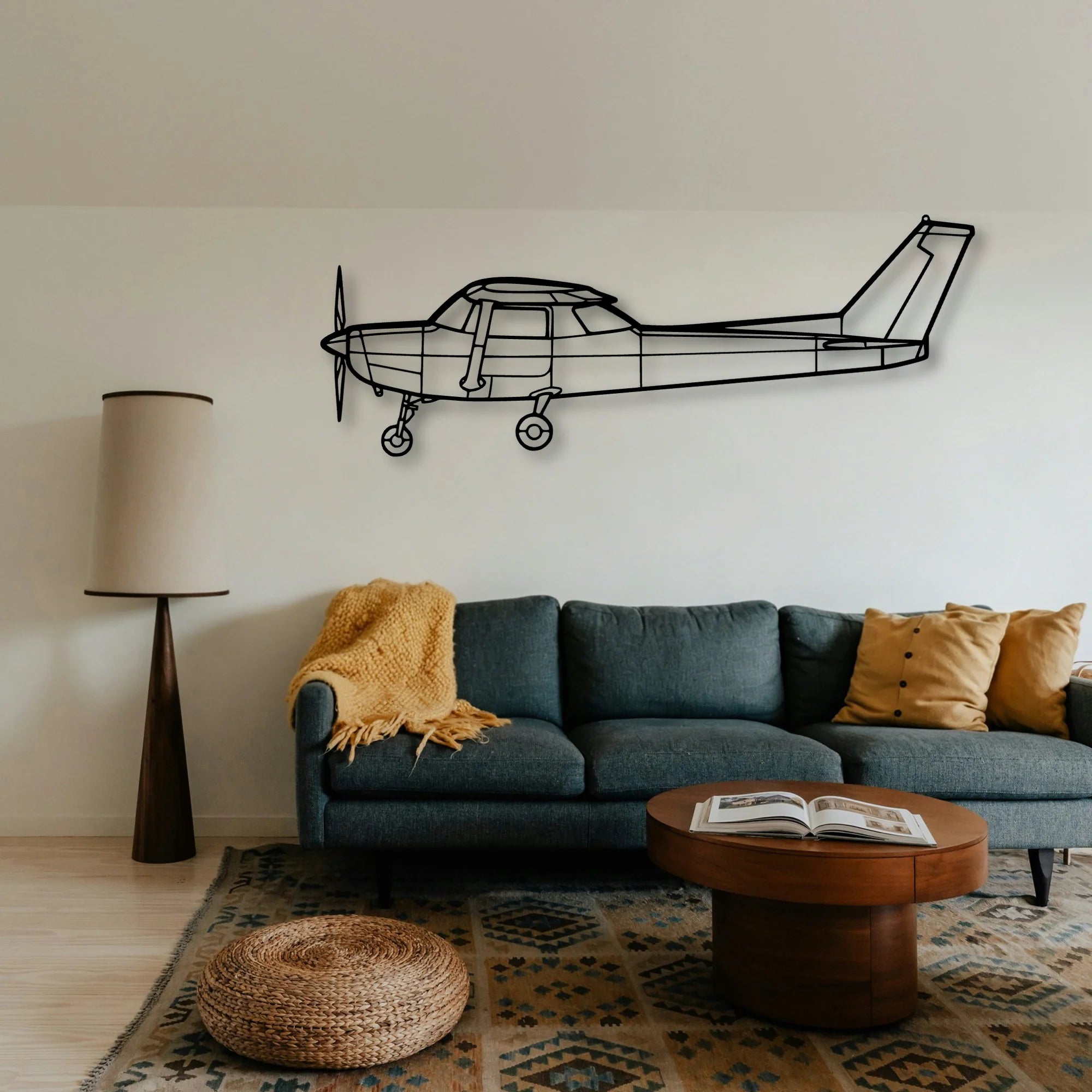 152 Classic Aircraft Silhouette Metal Wall Art - Tinvibe