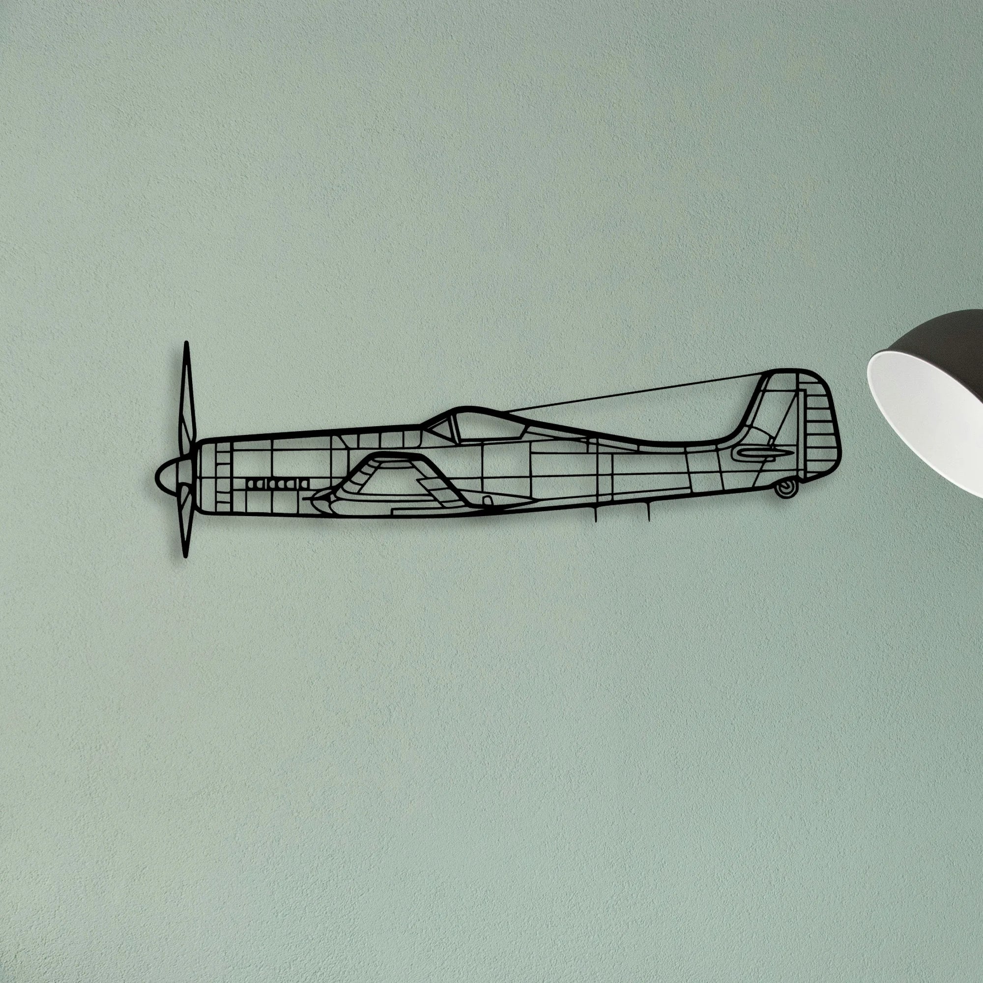 170B 11 Classic Aircraft Silhouette Metal Wall Art - Tinvibe