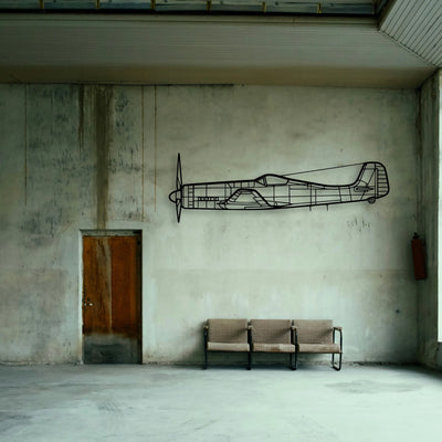 170B 11 Classic Aircraft Silhouette Metal Wall Art - Tinvibe