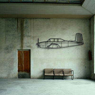 170B 3 Classic Aircraft Silhouette Metal Wall Art - Tinvibe