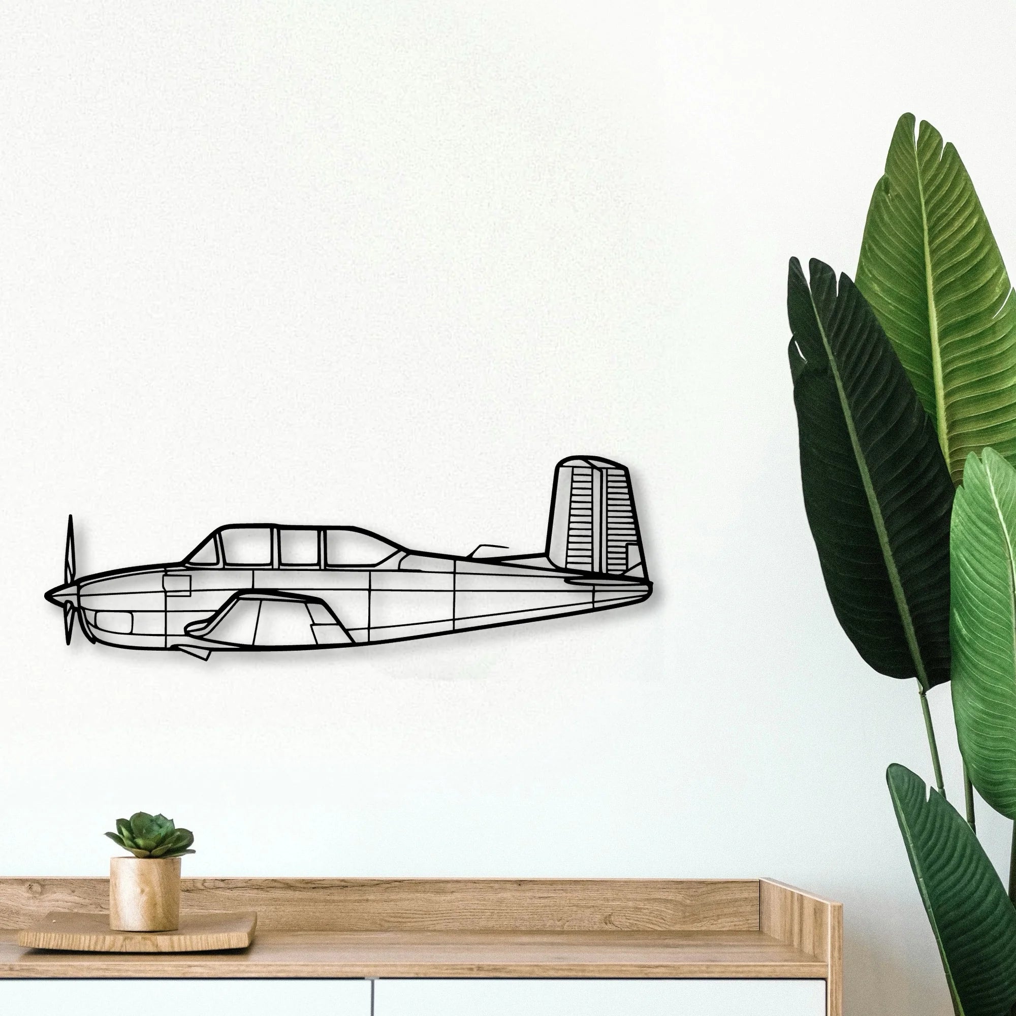 170B 3 Classic Aircraft Silhouette Metal Wall Art - Tinvibe