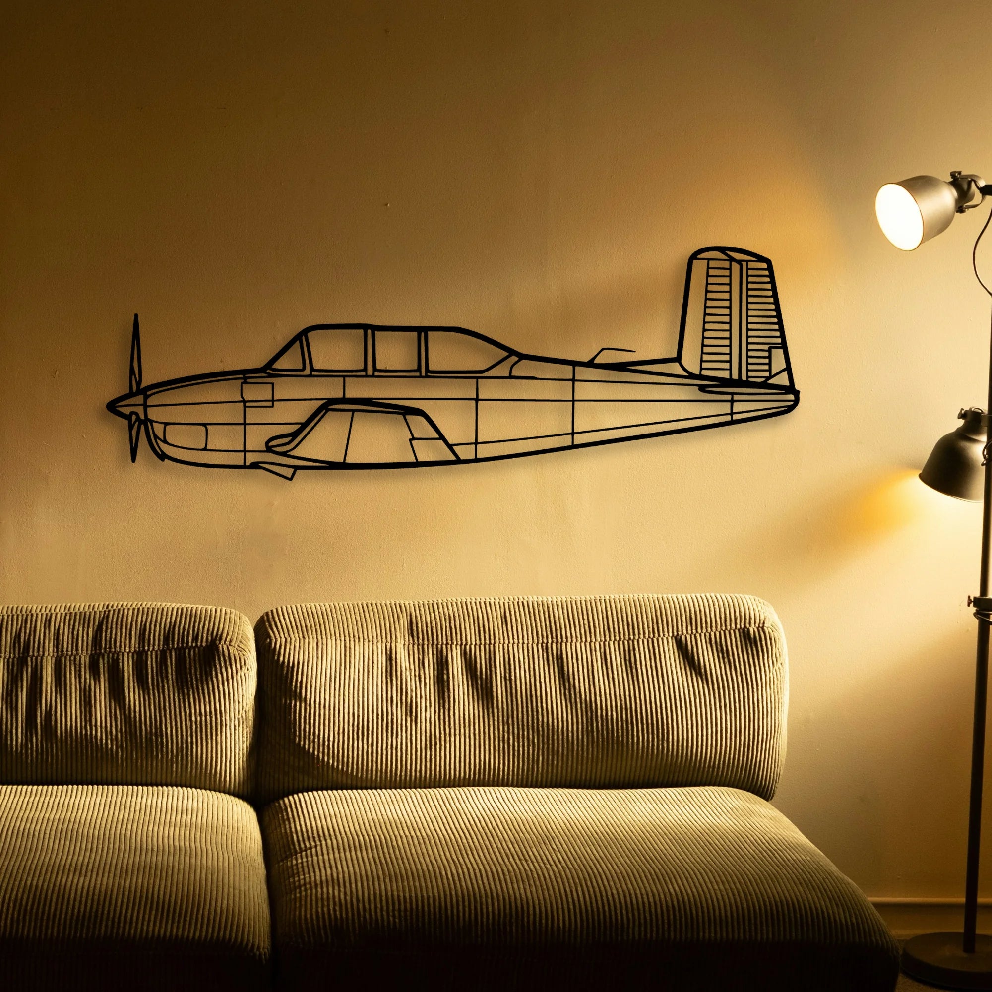 170B 3 Classic Aircraft Silhouette Metal Wall Art - Tinvibe