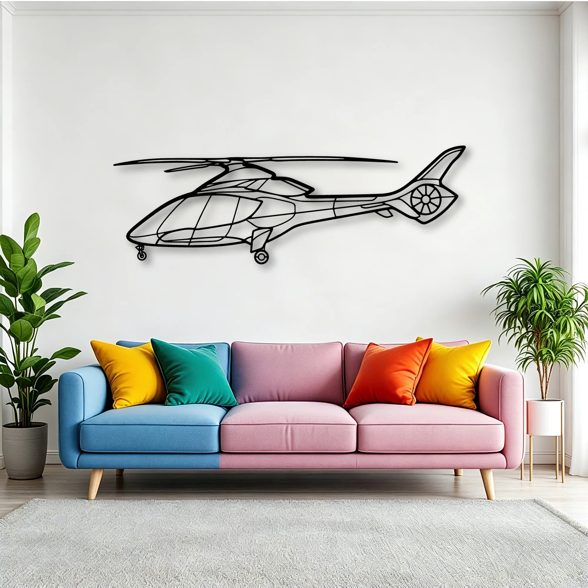 170B 4 Classic Aircraft Silhouette Metal Wall Art - Tinvibe