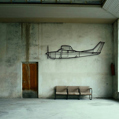 170B 5 Classic Aircraft Silhouette Metal Wall Art - Tinvibe