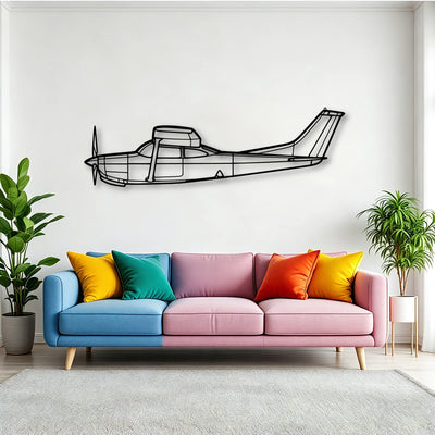 170B 5 Classic Aircraft Silhouette Metal Wall Art - Tinvibe