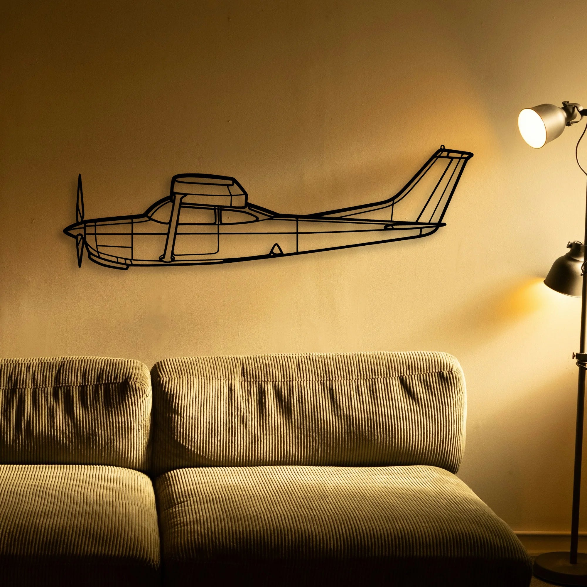 170B 5 Classic Aircraft Silhouette Metal Wall Art - Tinvibe