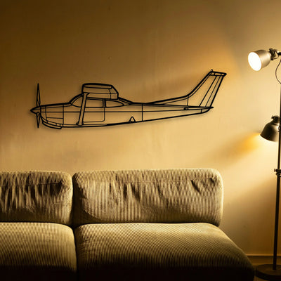 170B 5 Classic Aircraft Silhouette Metal Wall Art - Tinvibe
