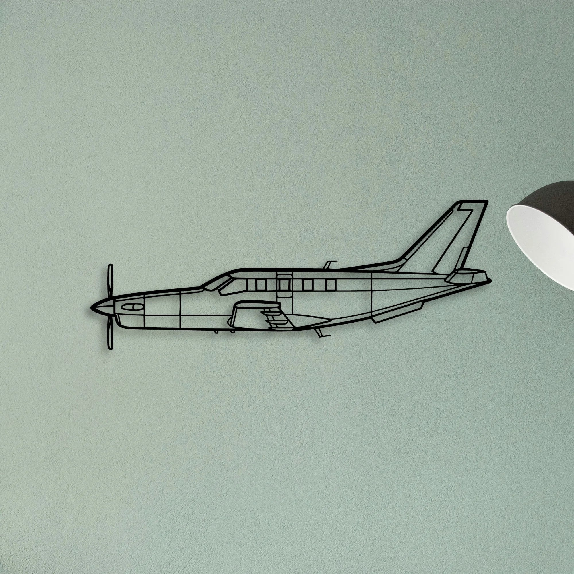 170B 7 Classic Aircraft Silhouette Metal Wall Art - Tinvibe