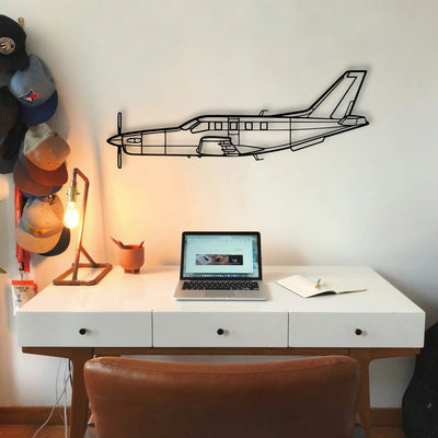 170B 7 Classic Aircraft Silhouette Metal Wall Art - Tinvibe