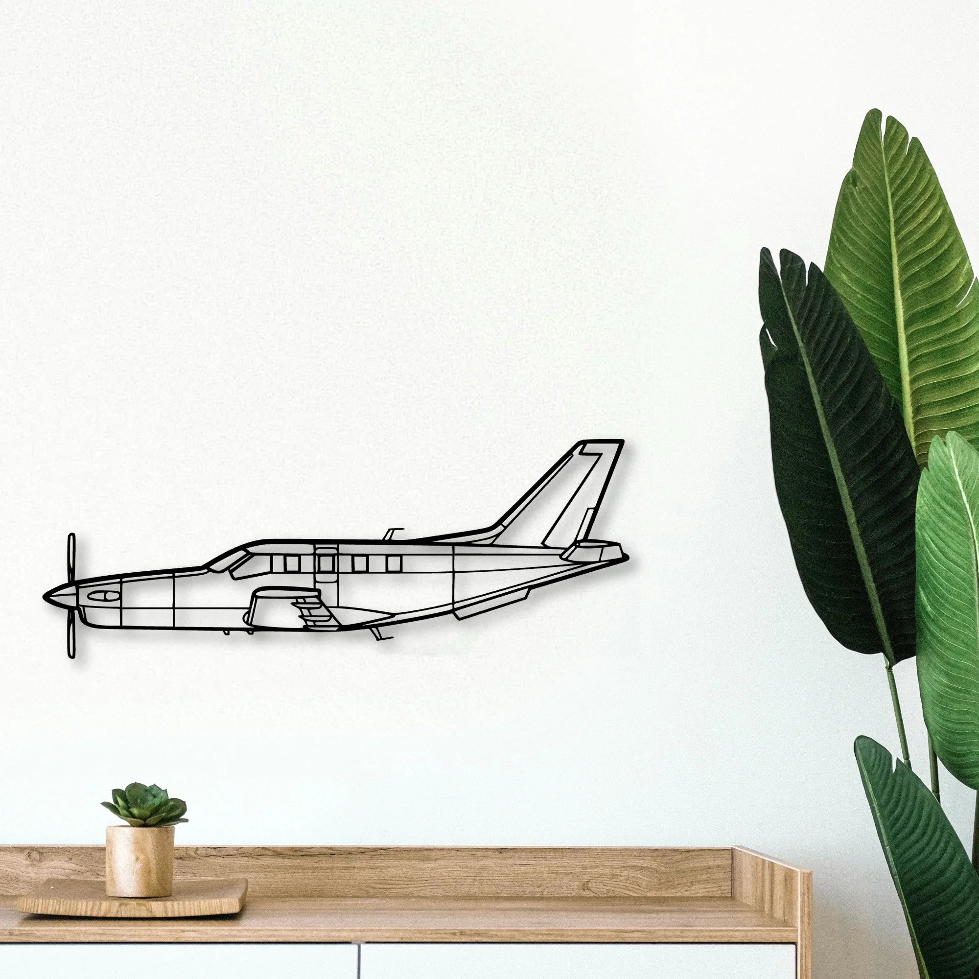 170B 7 Classic Aircraft Silhouette Metal Wall Art - Tinvibe