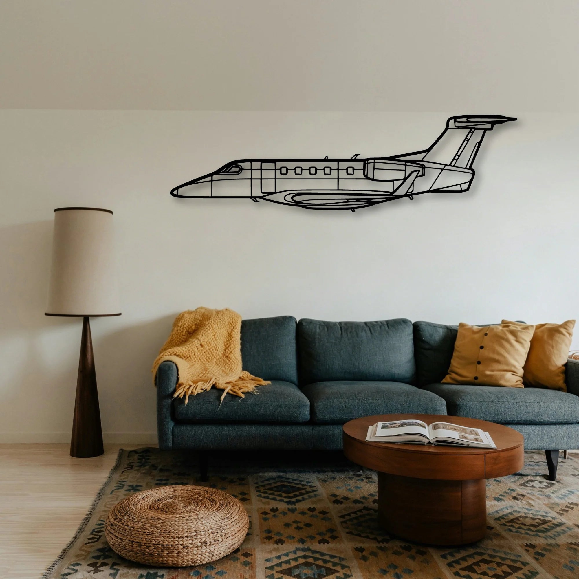 170B Float Classic Aircraft Silhouette Metal Wall Art - Tinvibe