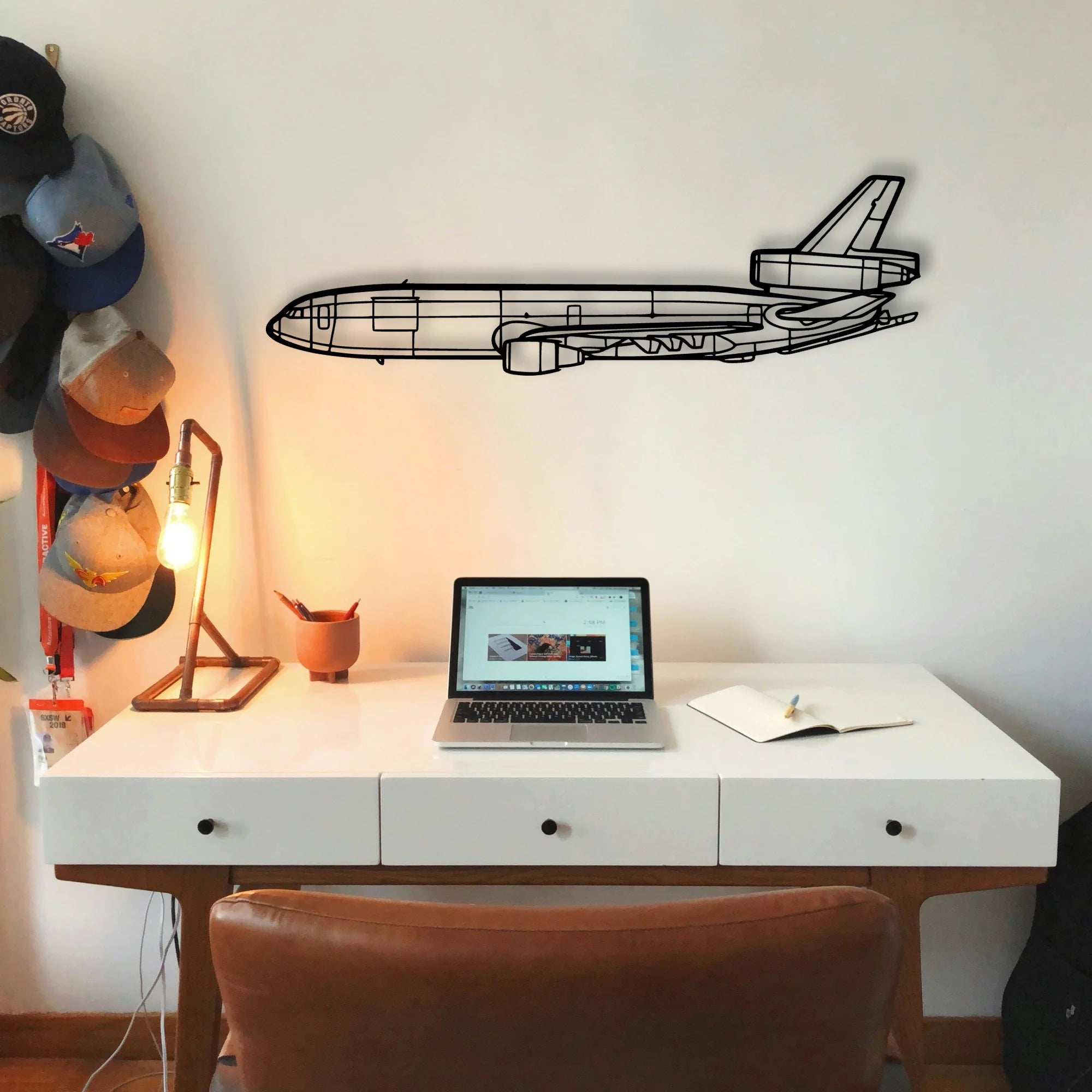 180 Skywagon 2 Classic Aircraft Silhouette Metal Wall Art - Tinvibe