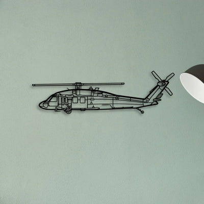 180 Skywagon 3 Classic Aircraft Silhouette Metal Wall Art - Tinvibe