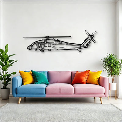 180 Skywagon 3 Classic Aircraft Silhouette Metal Wall Art - Tinvibe