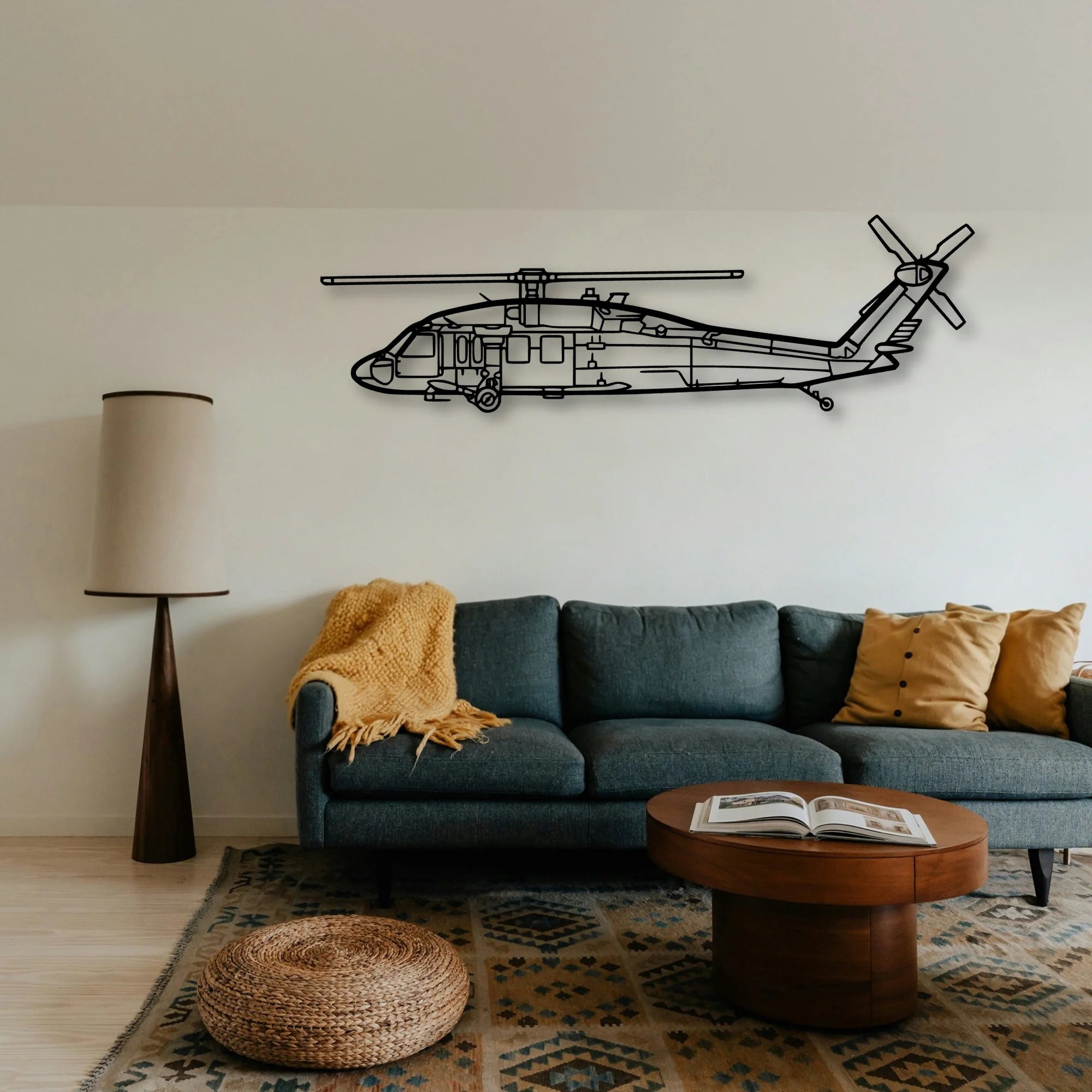180 Skywagon 3 Classic Aircraft Silhouette Metal Wall Art - Tinvibe