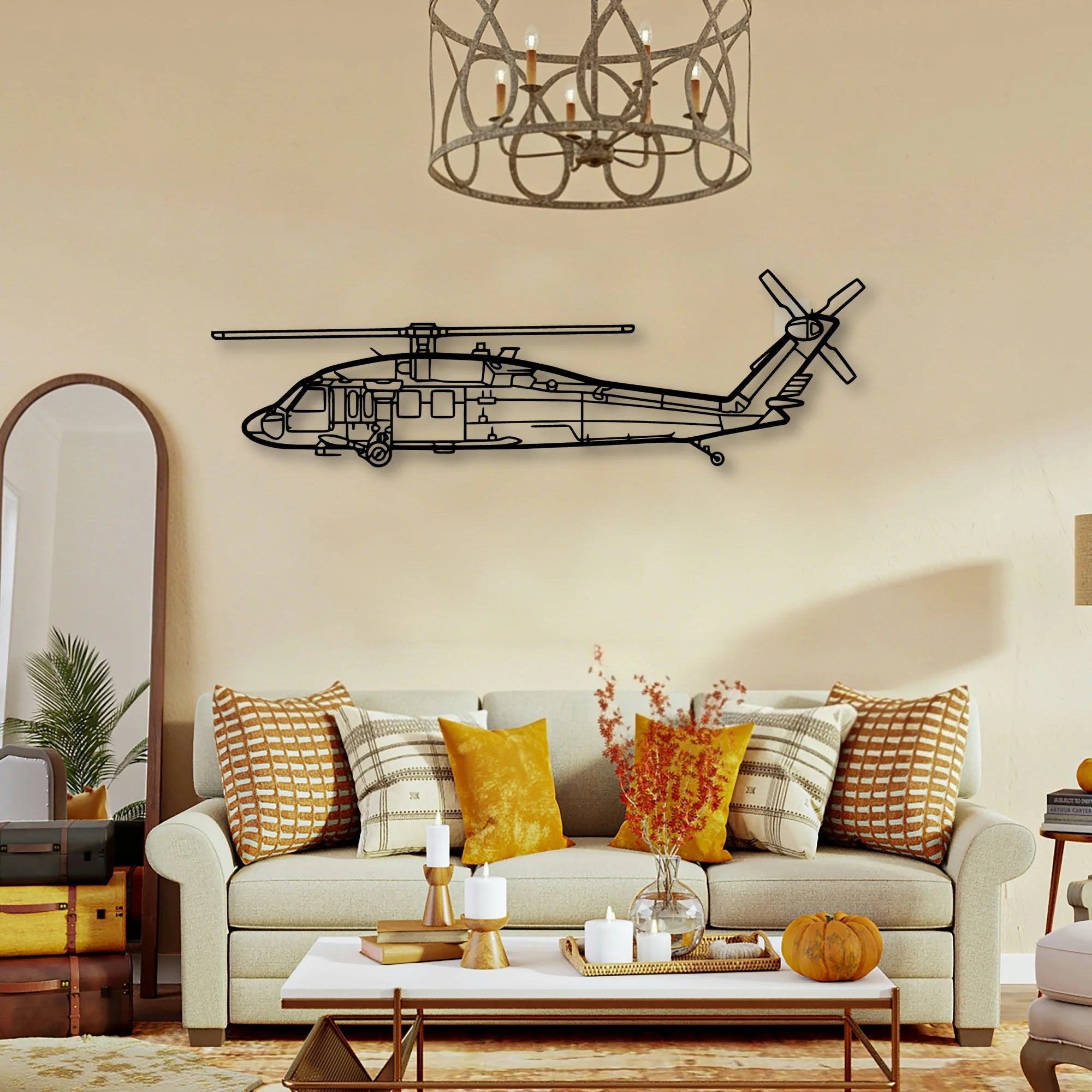 180 Skywagon 3 Classic Aircraft Silhouette Metal Wall Art - Tinvibe