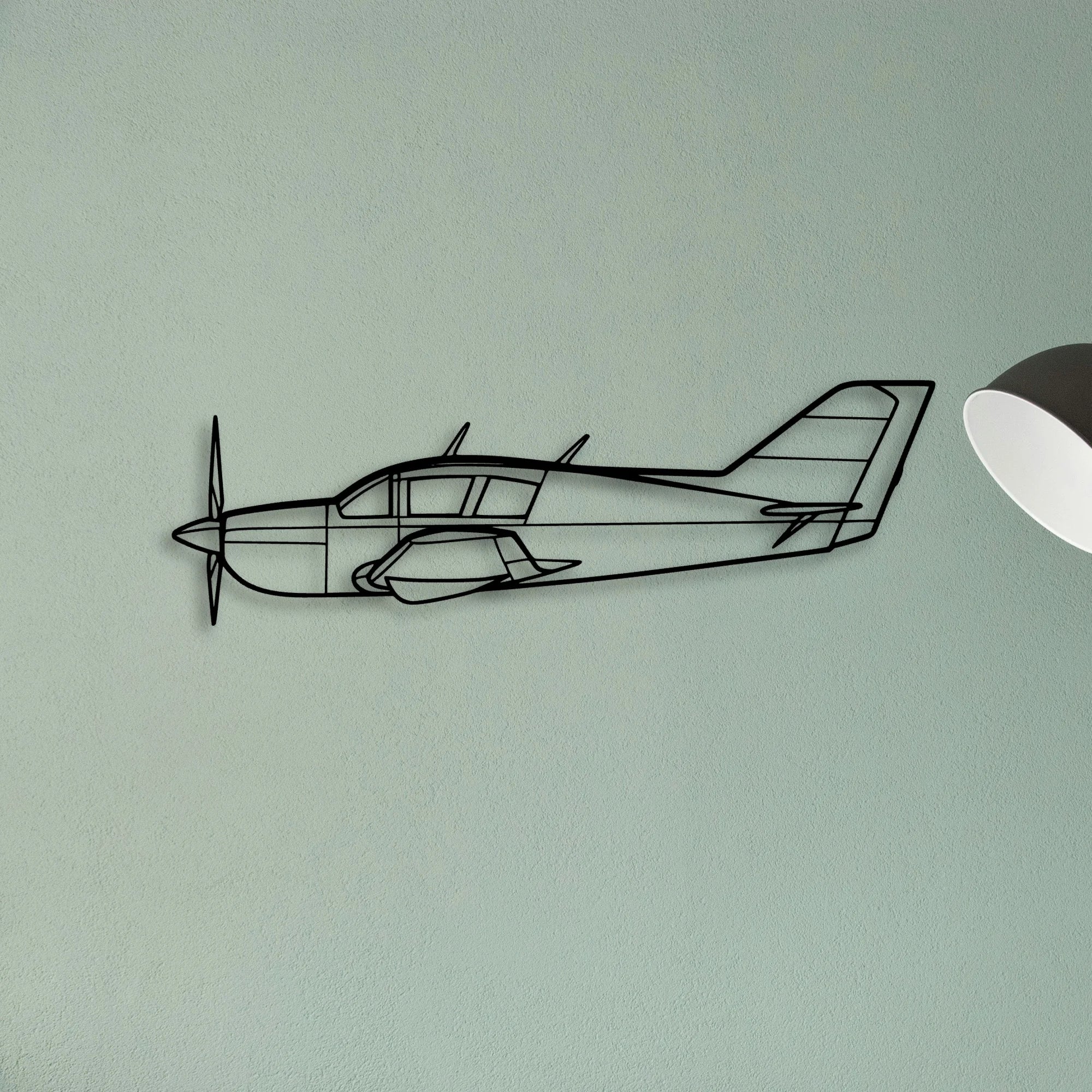 180 Skywagon 4 Classic Aircraft Silhouette Metal Wall Art - Tinvibe