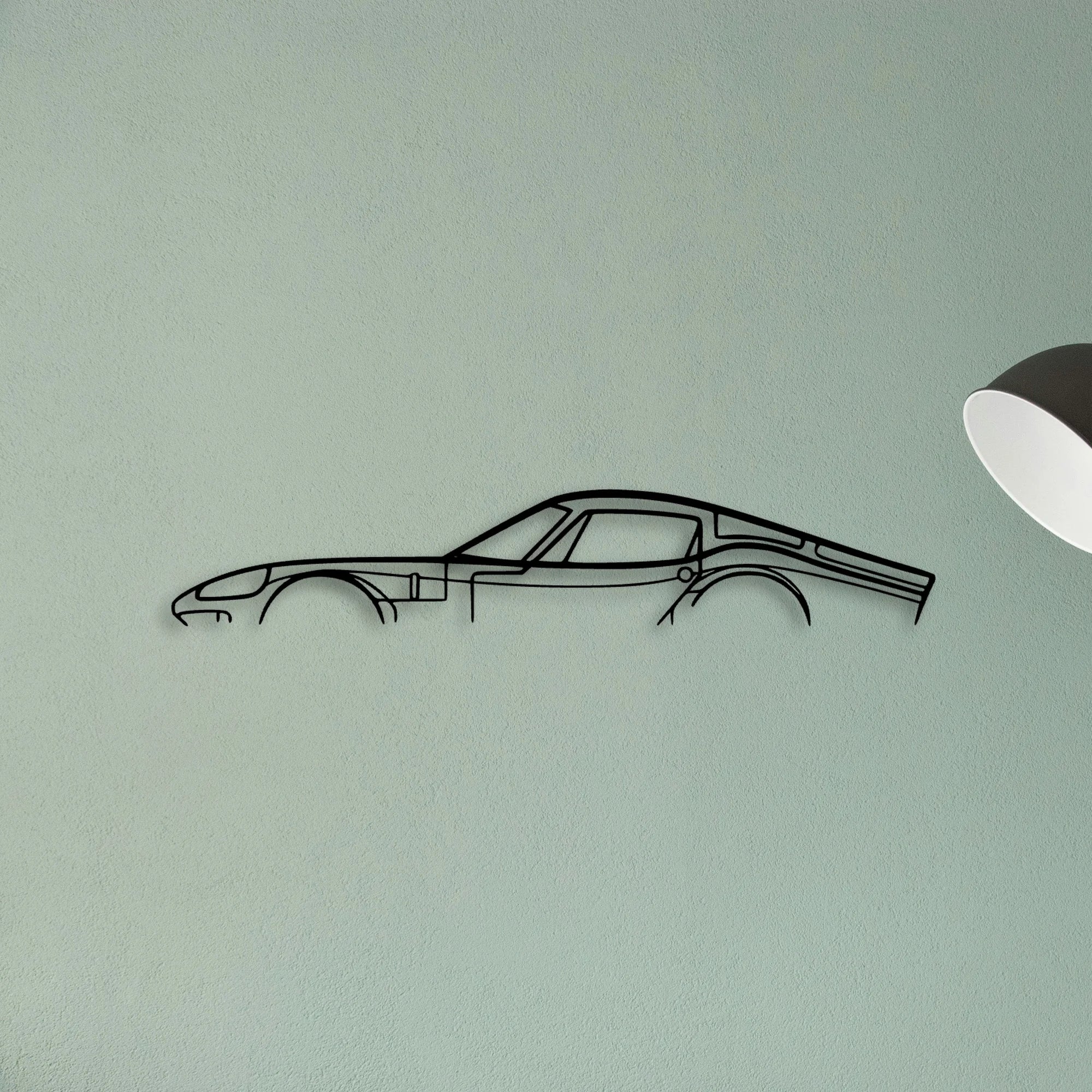 1800 GT 1966 Classic Silhouette Metal Wall Art - Tinvibe