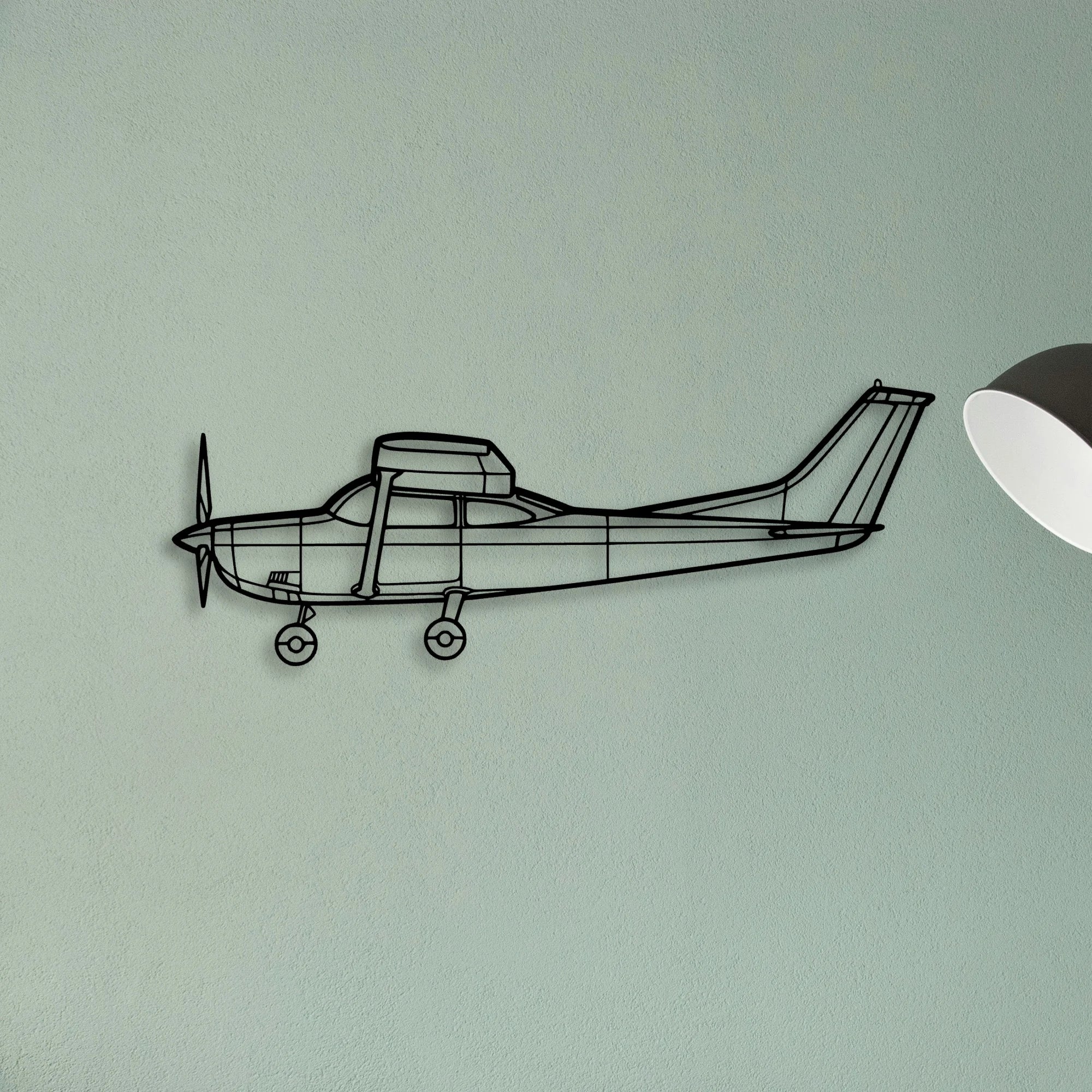 180F Classic Aircraft Silhouette Metal Wall Art - Tinvibe