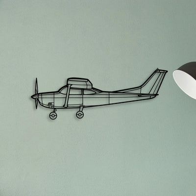 180F Classic Aircraft Silhouette Metal Wall Art - Tinvibe