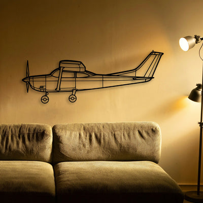 180F Classic Aircraft Silhouette Metal Wall Art - Tinvibe