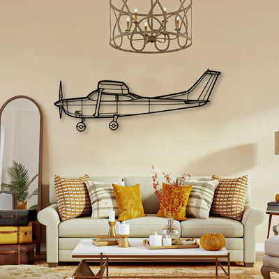 180F Classic Aircraft Silhouette Metal Wall Art - Tinvibe