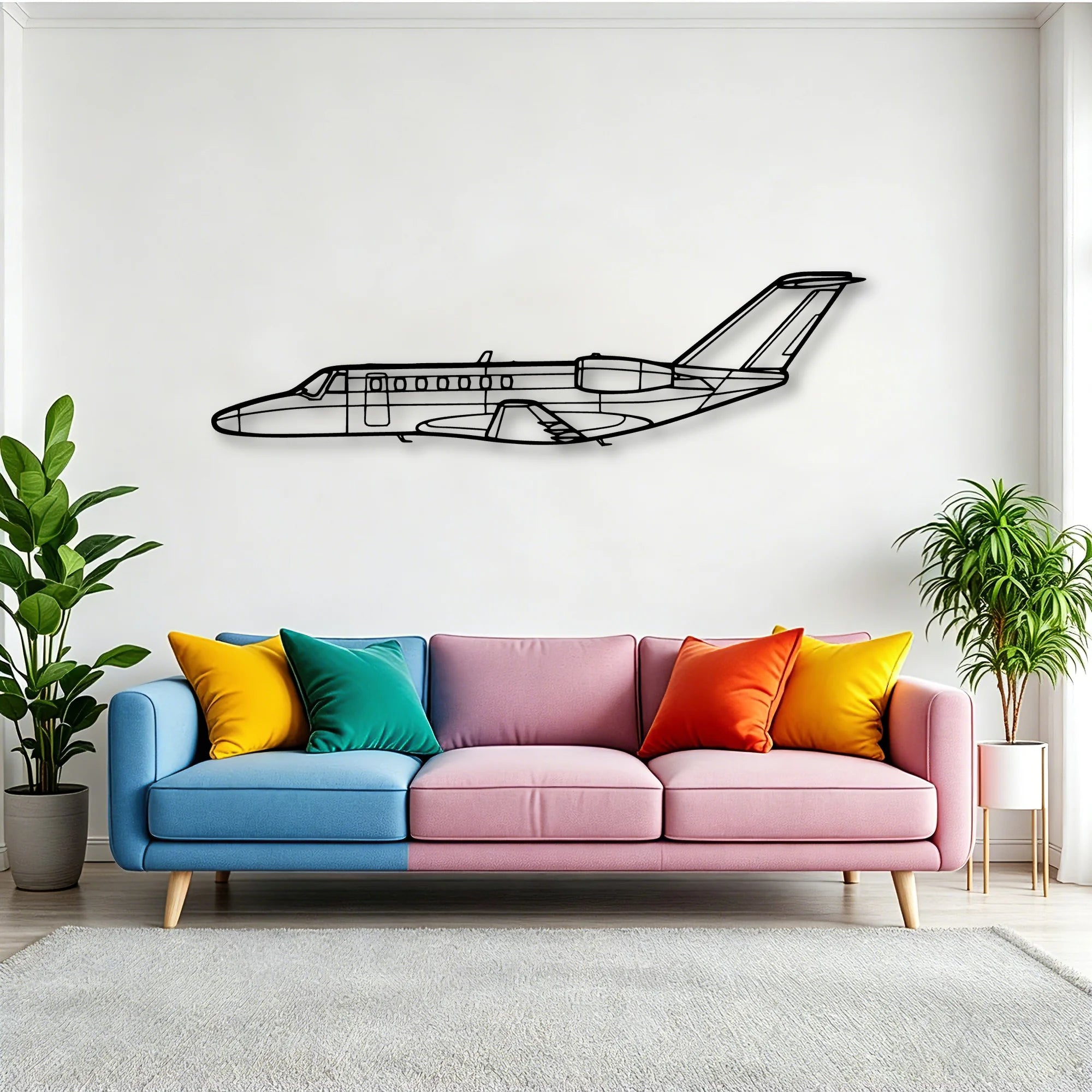 180K 3 Classic Aircraft Silhouette Metal Wall Art - Tinvibe