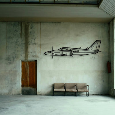 182P Skylane 2 Classic Aircraft Silhouette Metal Wall Art - Tinvibe