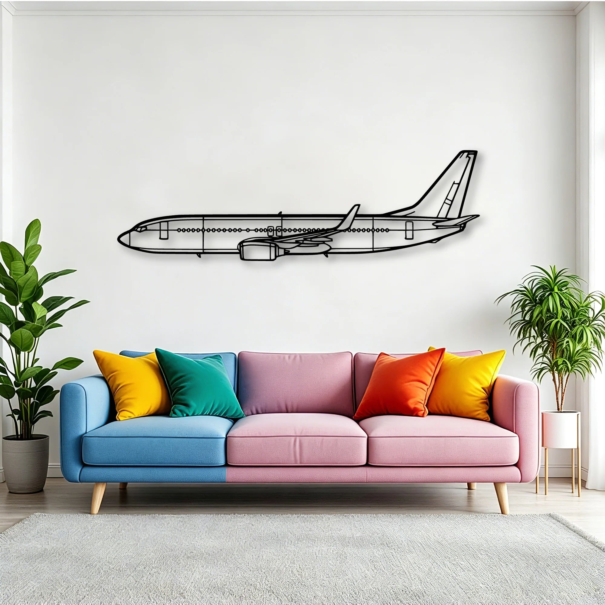 182P Skylane 3 Classic Aircraft Silhouette Metal Wall Art - Tinvibe