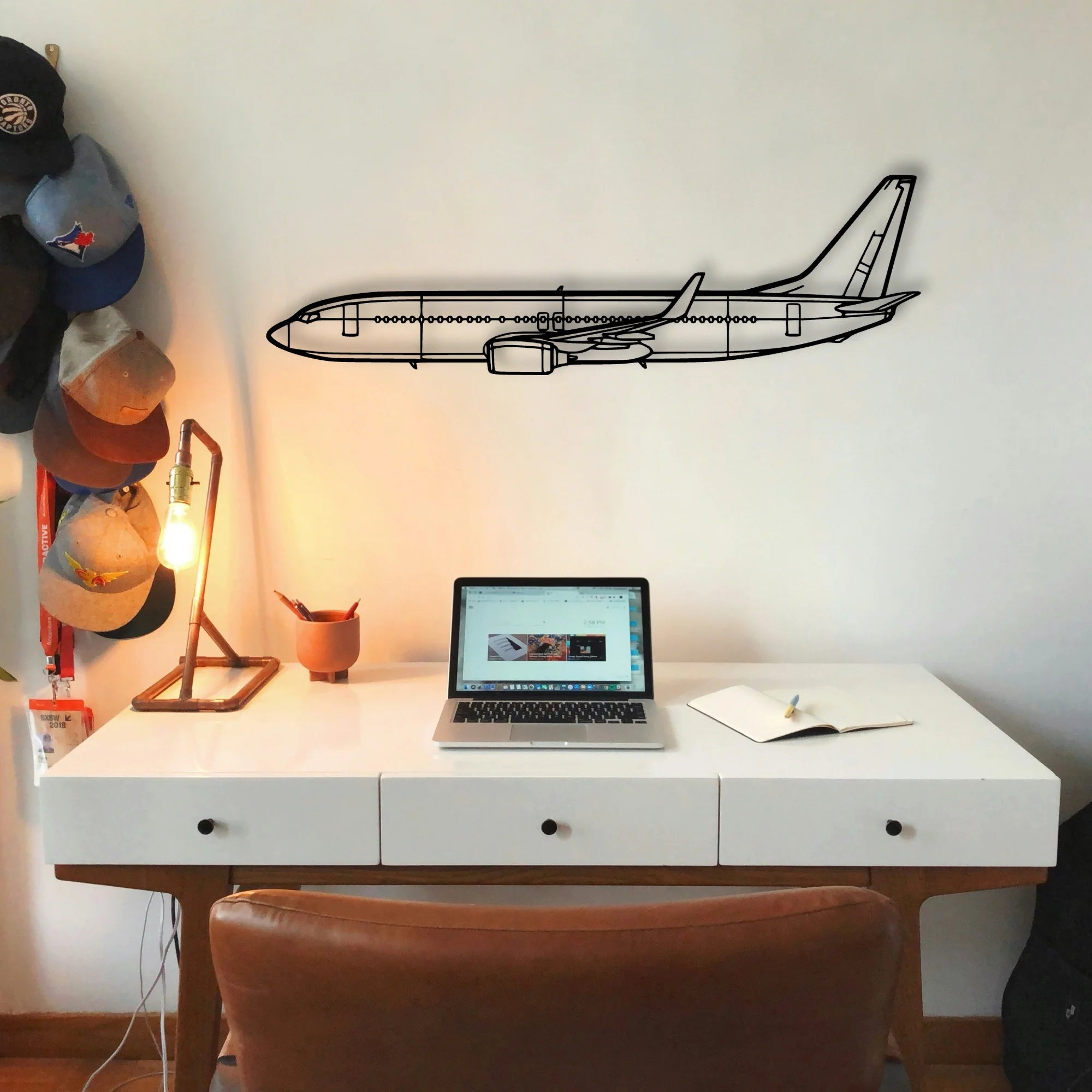 182P Skylane 3 Classic Aircraft Silhouette Metal Wall Art - Tinvibe