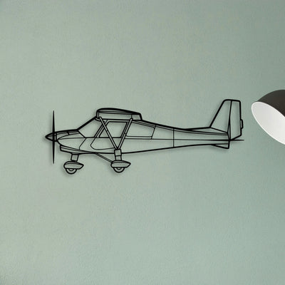 182P Skylane 4 Classic Aircraft Silhouette Metal Wall Art - Tinvibe
