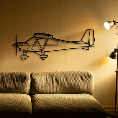 182P Skylane 4 Classic Aircraft Silhouette Metal Wall Art - Tinvibe