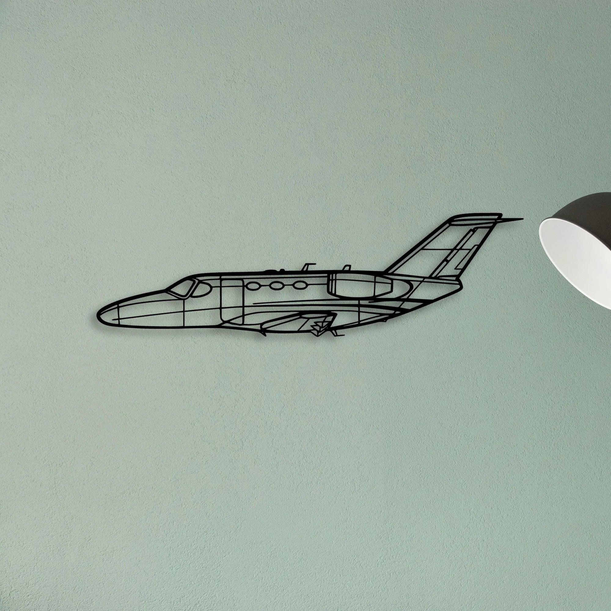 182P Skylane Classic Aircraft Silhouette Metal Wall Art - Tinvibe