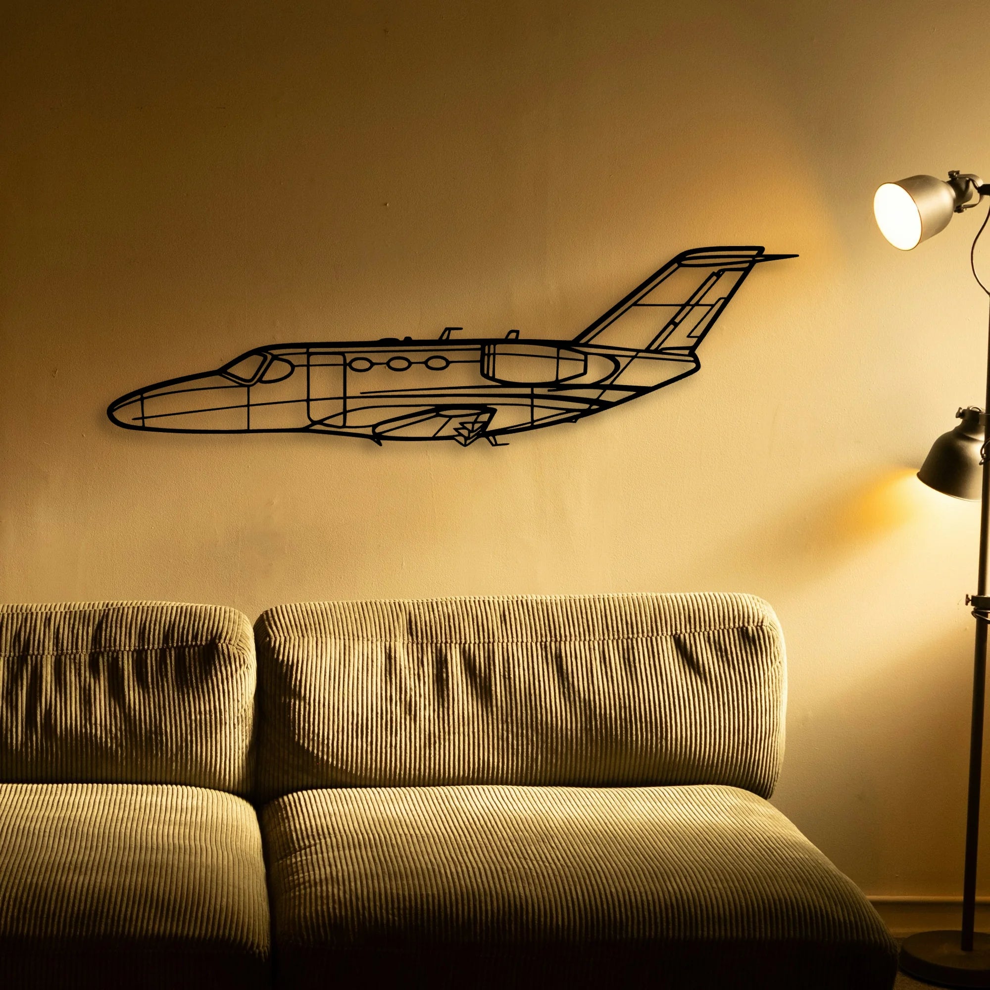 182P Skylane Classic Aircraft Silhouette Metal Wall Art - Tinvibe