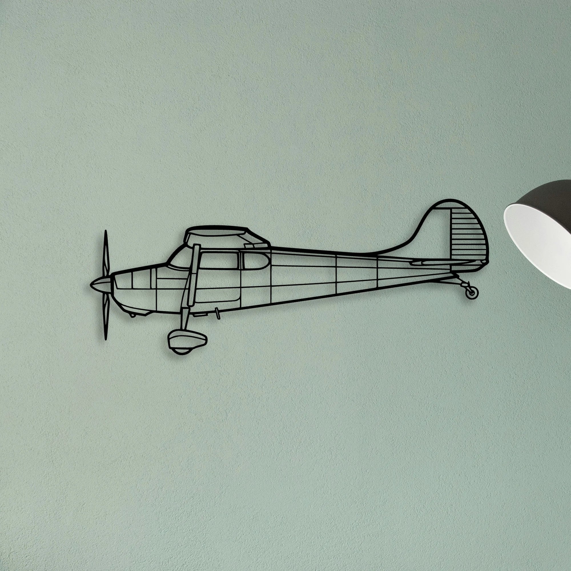 1947 108 2 Classic Aircraft Silhouette Metal Wall Art - Tinvibe