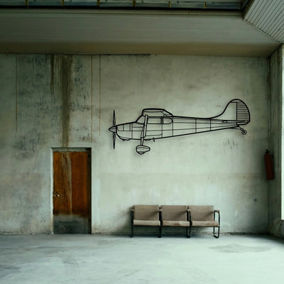 1947 108 2 Classic Aircraft Silhouette Metal Wall Art - Tinvibe
