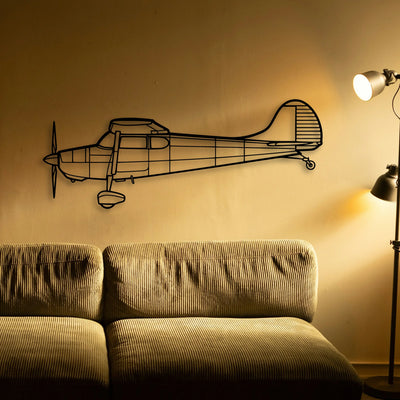 1947 108 2 Classic Aircraft Silhouette Metal Wall Art - Tinvibe