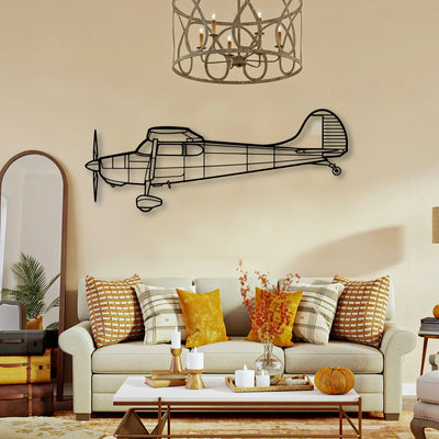 1947 108 2 Classic Aircraft Silhouette Metal Wall Art - Tinvibe