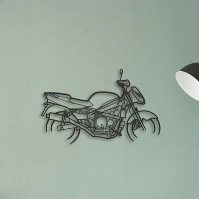 1998 Kawasaki ZX6R G1 Classic Motorcycle Silhouette Metal Wall Art - Tinvibe