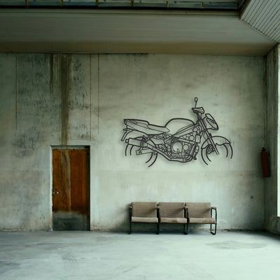1998 Kawasaki ZX6R G1 Classic Motorcycle Silhouette Metal Wall Art - Tinvibe