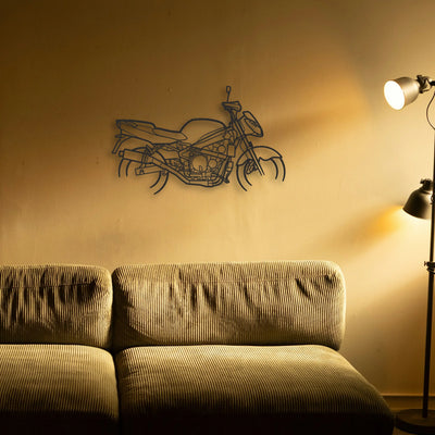 1998 Kawasaki ZX6R G1 Classic Motorcycle Silhouette Metal Wall Art - Tinvibe
