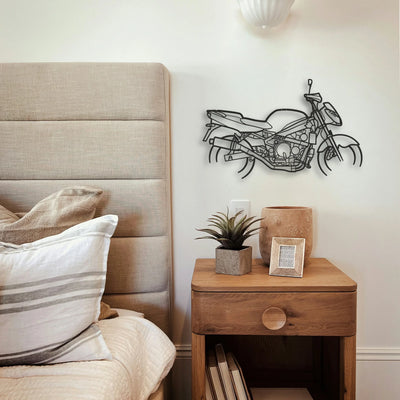 1998 Kawasaki ZX6R G1 Classic Motorcycle Silhouette Metal Wall Art - Tinvibe