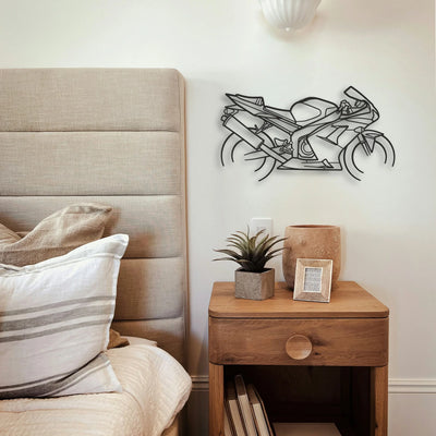 2003 Kawasaki Ninja ZX 6R Classic Motorcycle Silhouette Metal Wall Art - Tinvibe