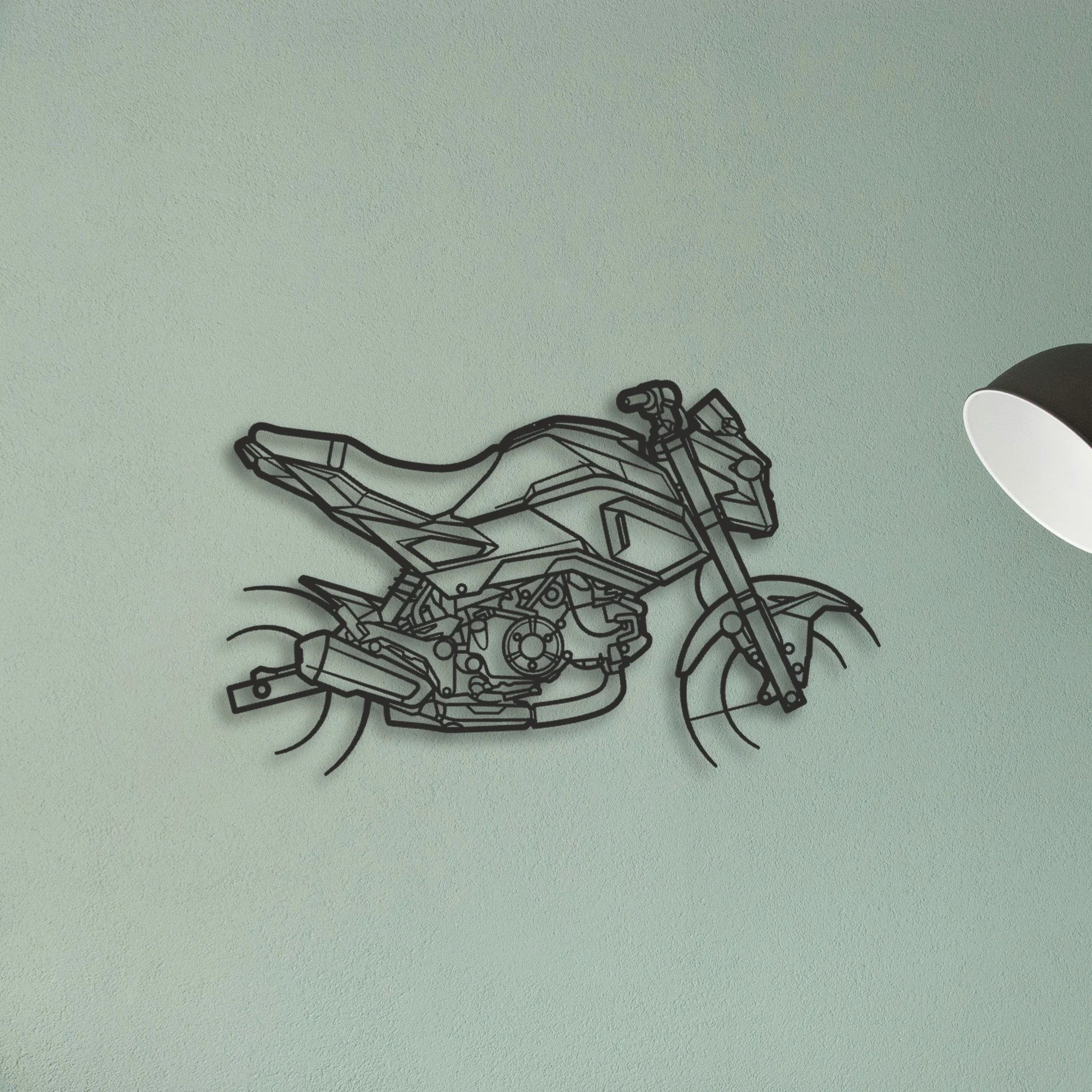 2015 Honda Grom Classic Motorcycle Silhouette Metal Wall Art - Tinvibe